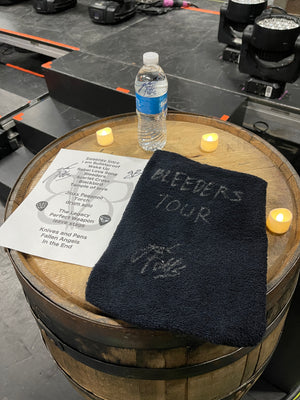 BLEEDERS TOUR 2024 Jake Pitts Personal Stage Towel / Water Bottle / Signed Set List / Picks / M&G After Show (ONLY 1 PER SHOW!)